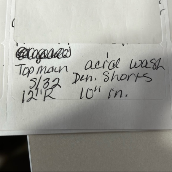 Topman Men's Extreme Wash Button
Front Denim Cutoff denim shorts size 32 - Picture 6 of 6